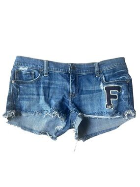 Vintage y2k early 2000s  Abercrombie & Fitch Blue Micro Shorts